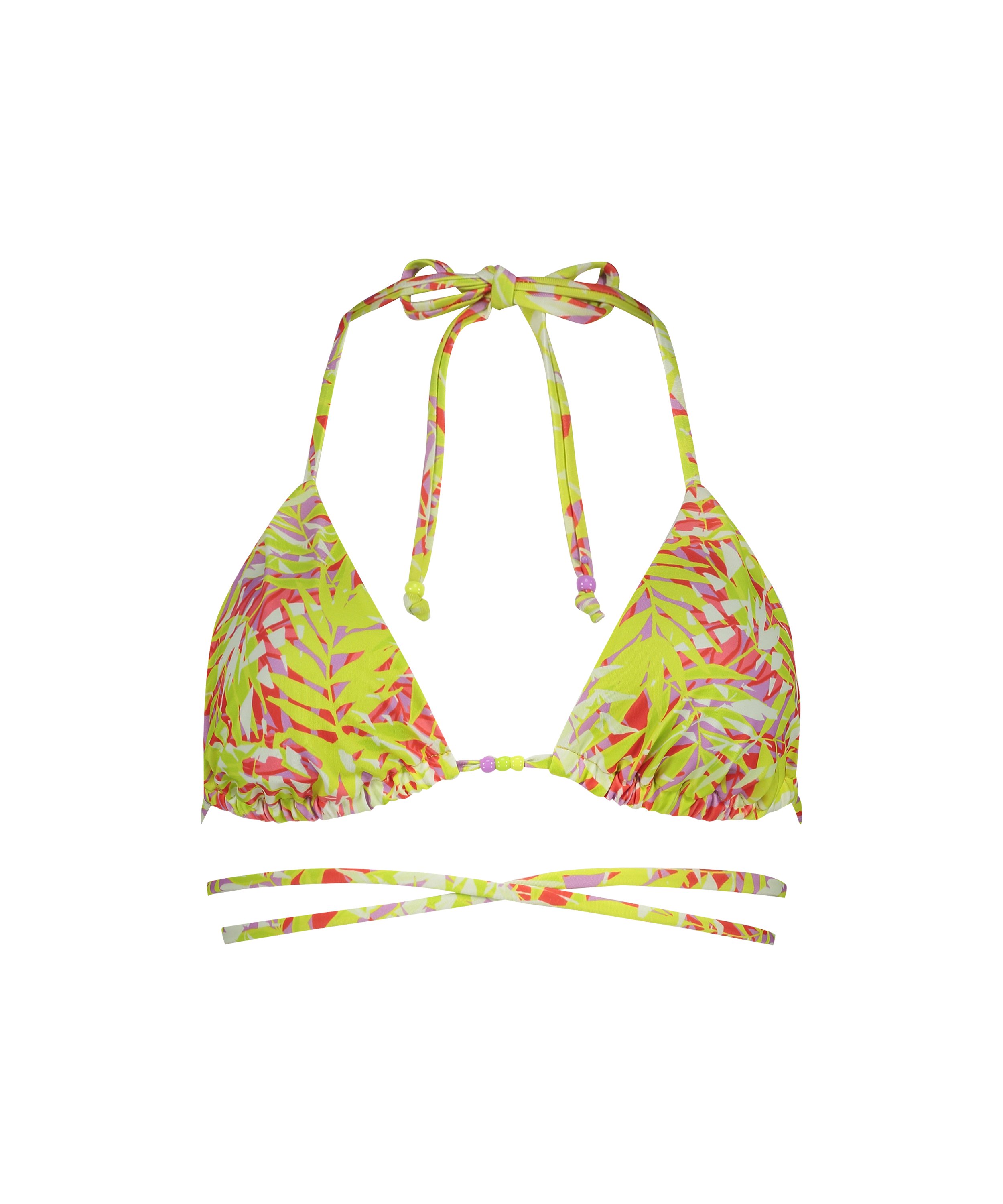 Marrakesh Triangle Bikini Top, Green, main