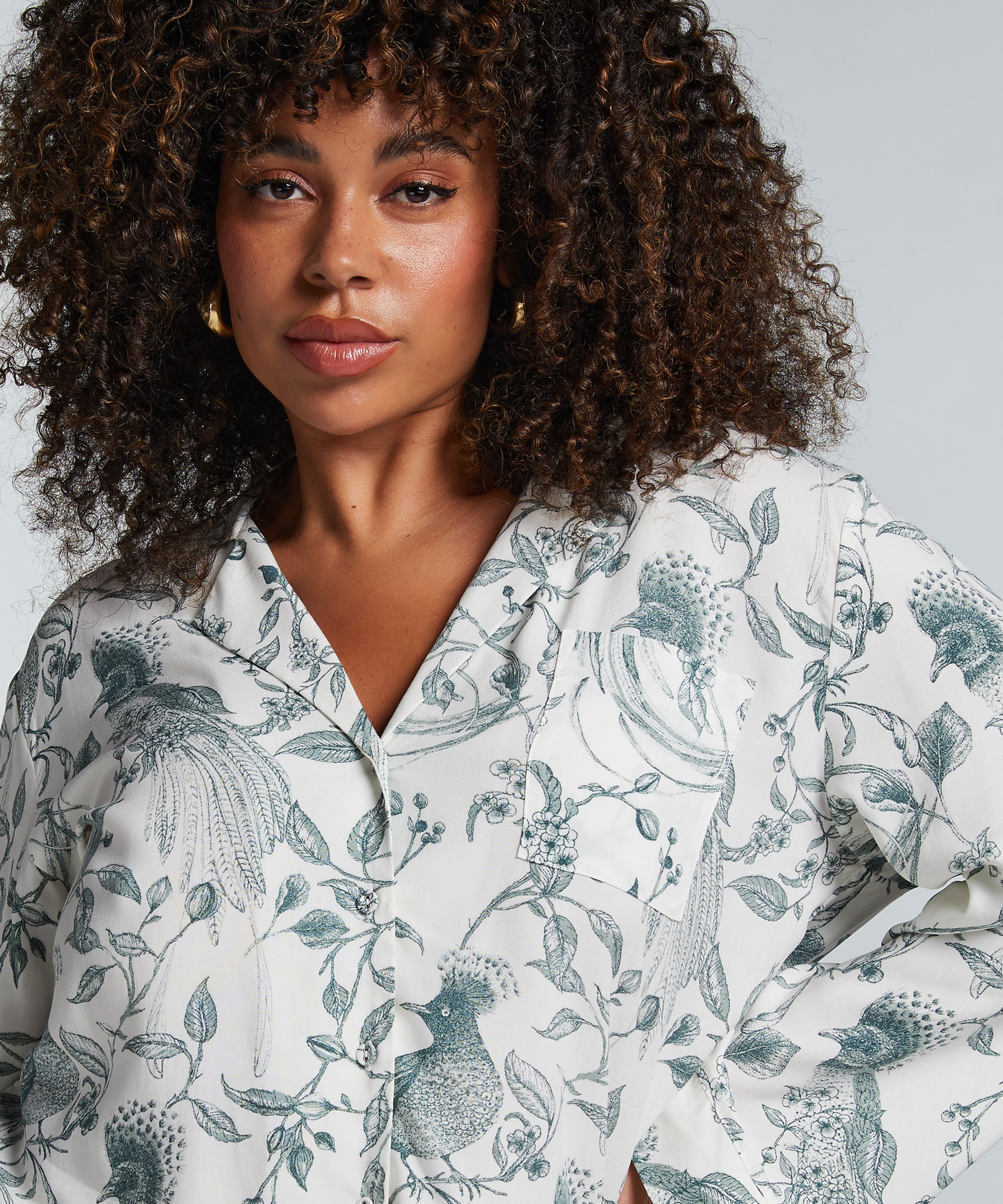 Pyjama Top, White, main