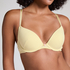Pointelle Padded Underwired Bra, Yellow