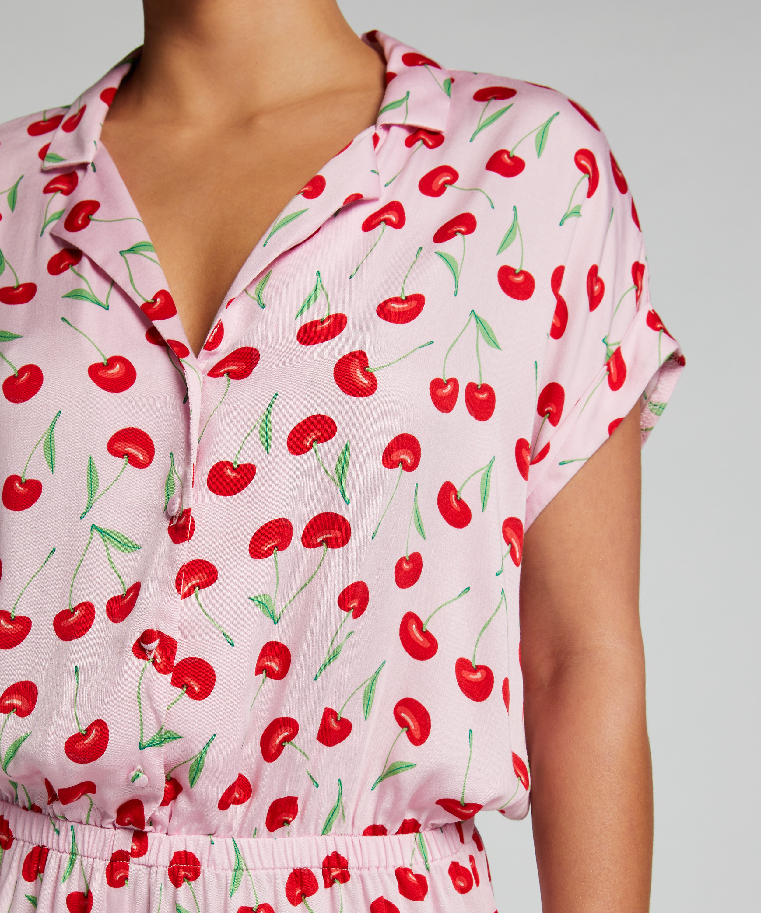 Teddy Cherry Onesie, Pink, main
