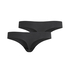 3-Pack Invisible Thong, Black