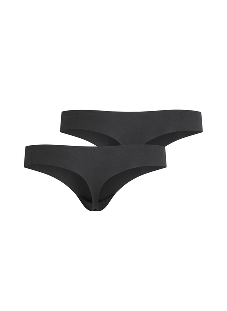 3-Pack Invisible Thong, Black