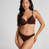 Marine Padded Underwired Push-Up Bra, Brown