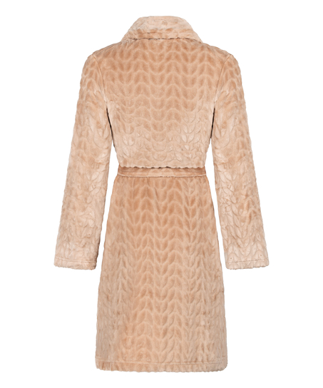 Robe Short Fleece, Beige