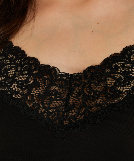 A-Line Jersey Cami Top, Black