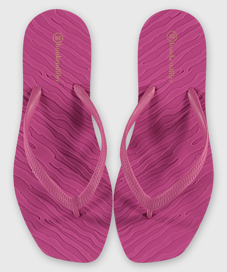 Zebra flipflops, Pink