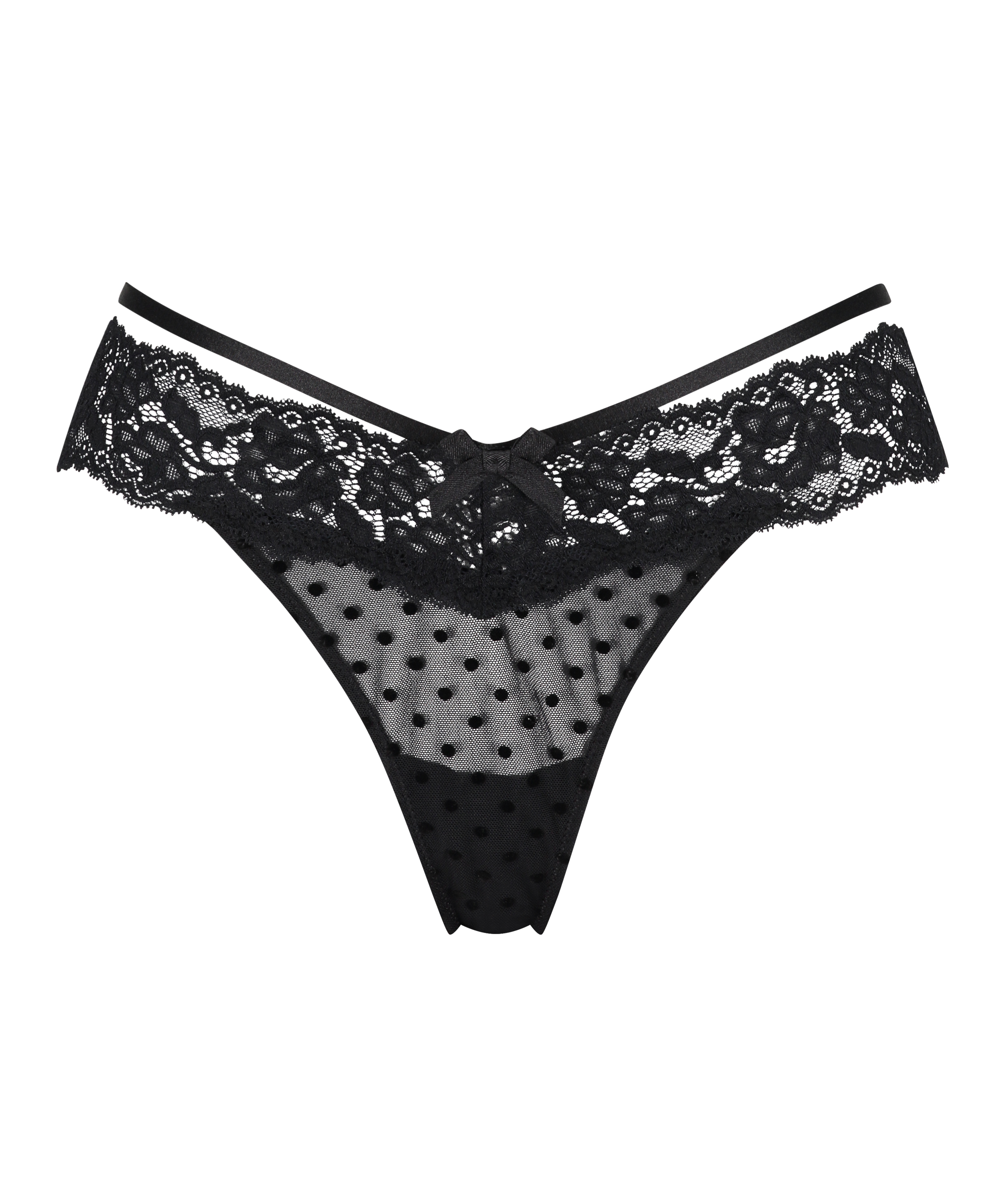 Extra low thong Jada, Black, main