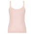 Singlet top cami rib lace, Pink