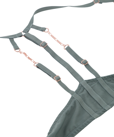 Nicole Padded Underwired Push-Up Bra, Green