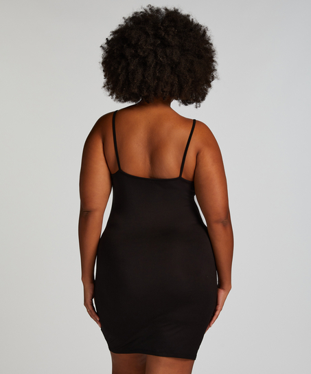 Henley Slipdress, Black