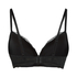Marine Padded Underwired Push-Up Bra, Black