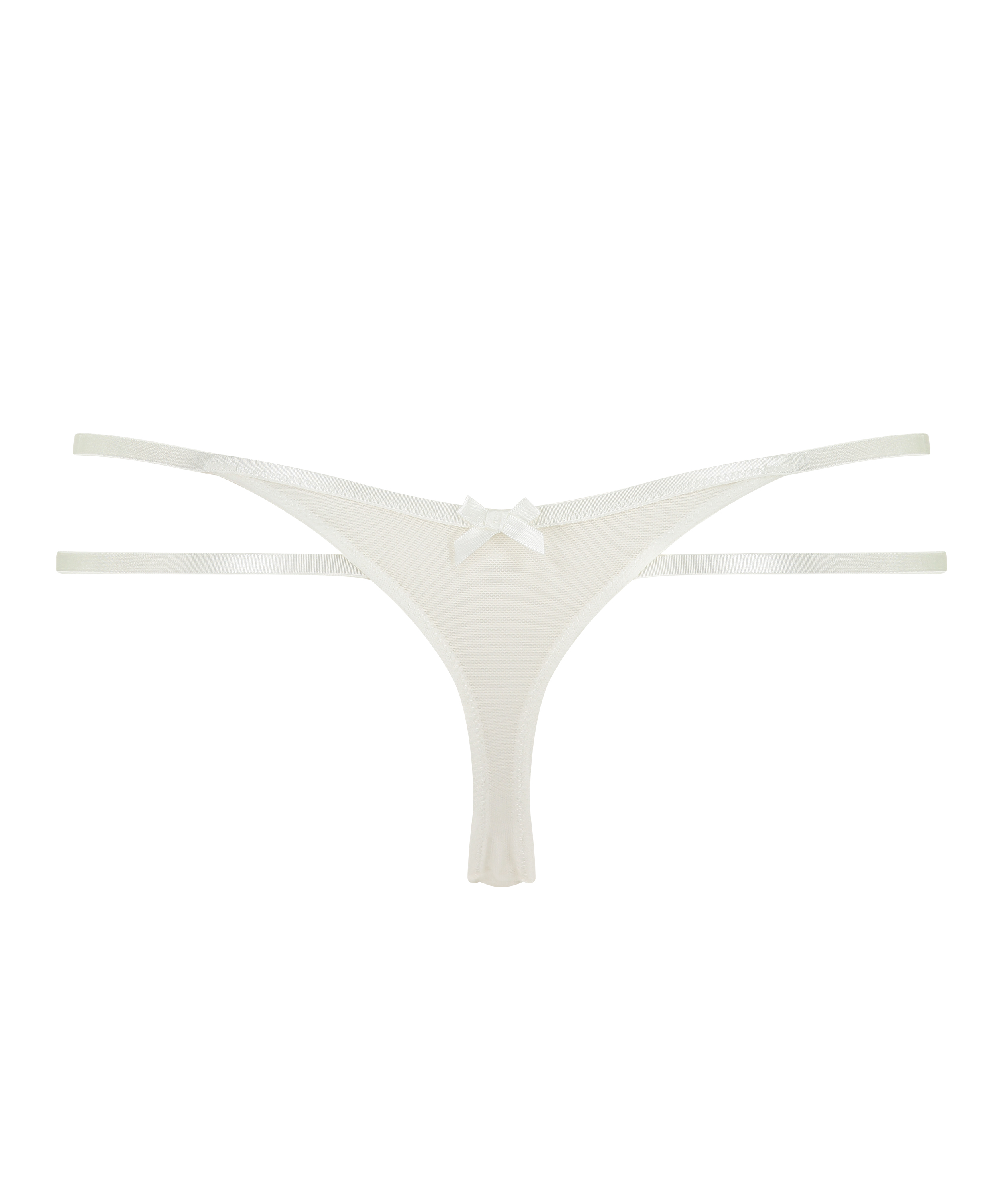 Chlo High Leg Thong, White, main