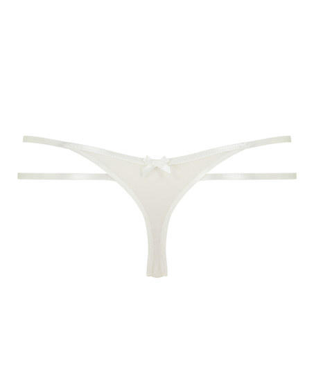 Chlo High Leg Thong, White