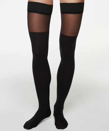 Corsetry 5D Overknee Hold-Ups, Black