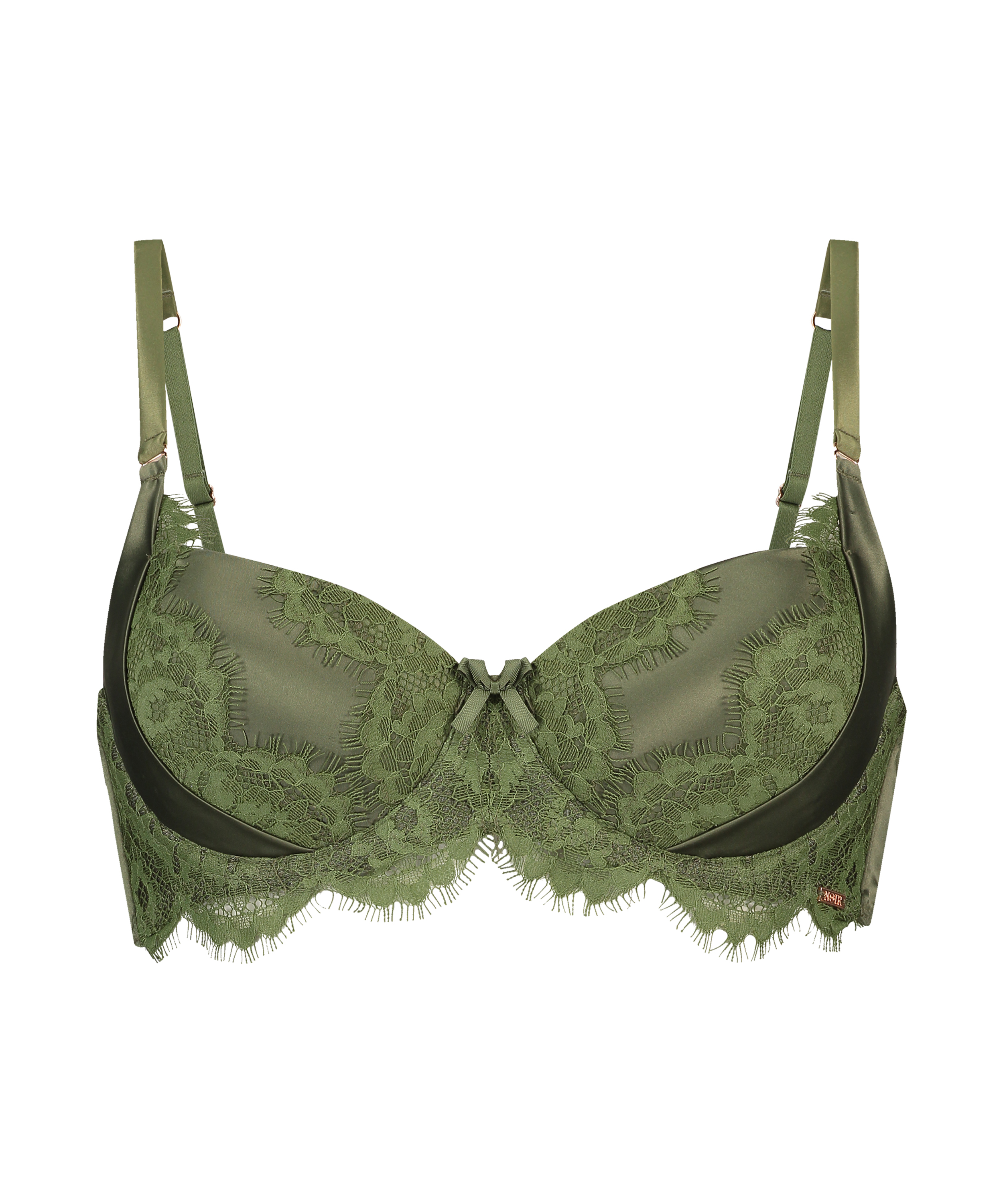 Hannako Padded Underwired Bra, Green, main