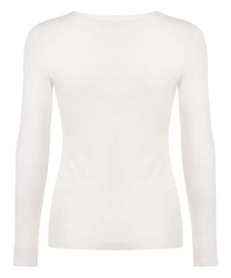 Cotton Pyjama Top, White