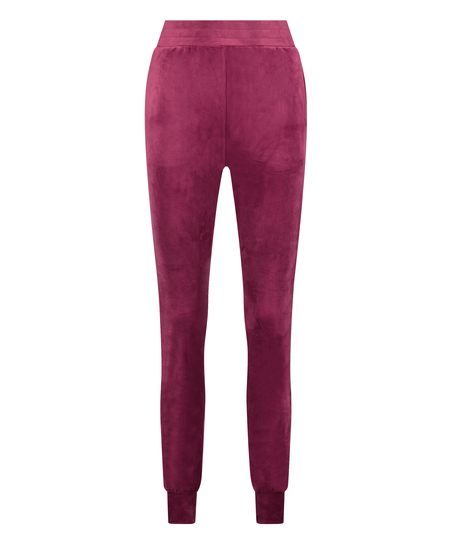 Velours Jogging Pants, Purple