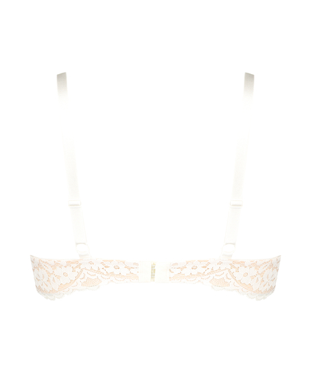Rose Padded Non-Underwired Bra, White
