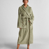 Fleece Bathrobe, Green