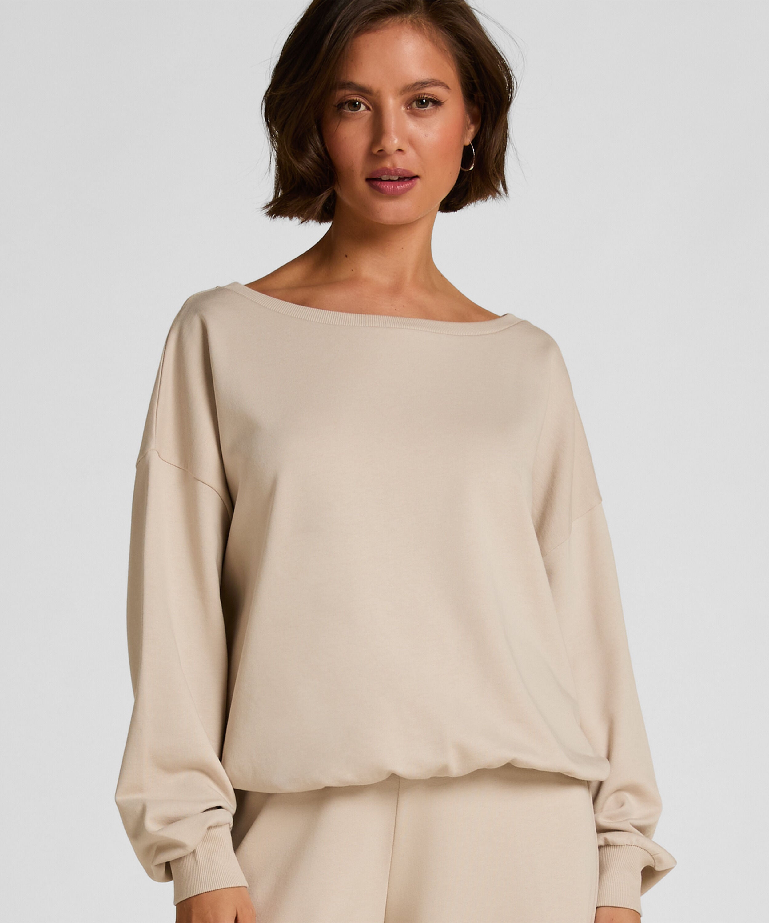 Boatneck Sweater Audrey, Grey Boatneck Sweater Audrey, Grey