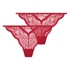 2-pack Isabelle Thongs, Red