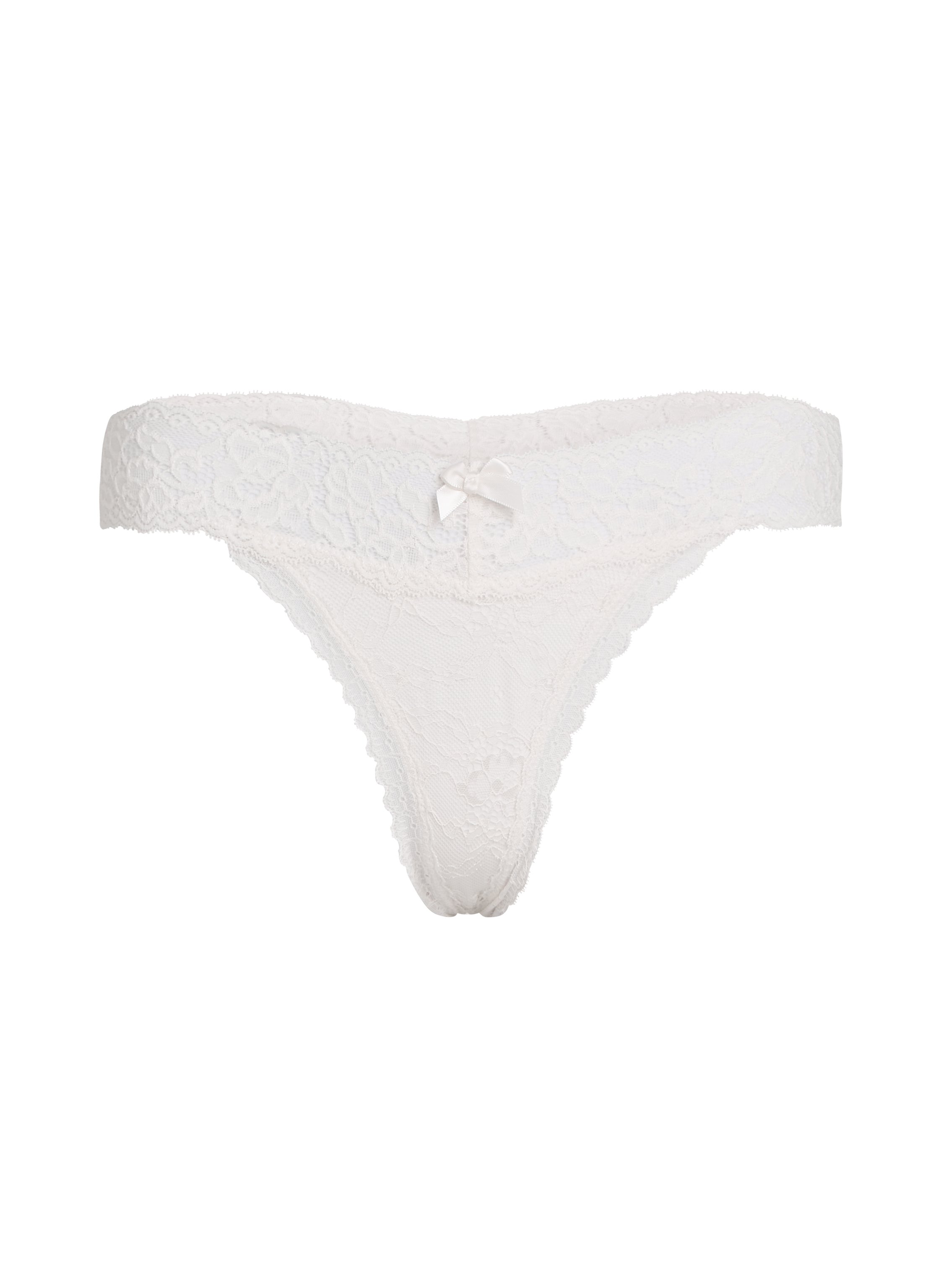 Madison Thong, White, main