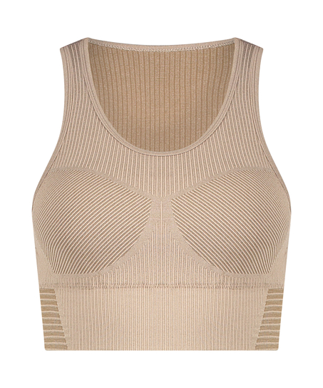 HKMX Seamless Sports Bra, Grey