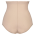 Sculpting scallop high waisted brief - Level 3, Beige