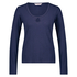 Long-sleeved pyjama top rib keyhole, Blue