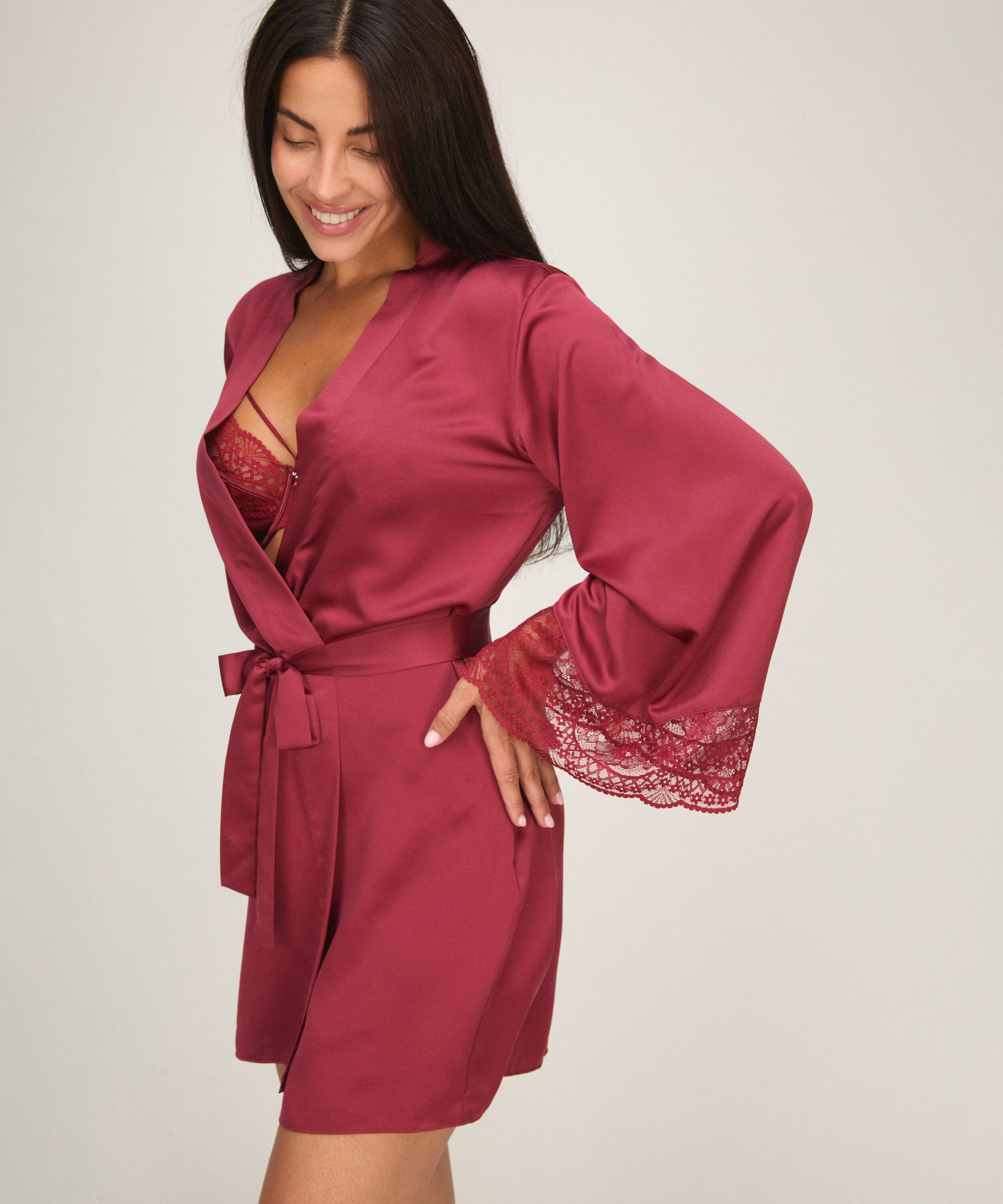 Kimono Tosca, Red Kimono Tosca, Red