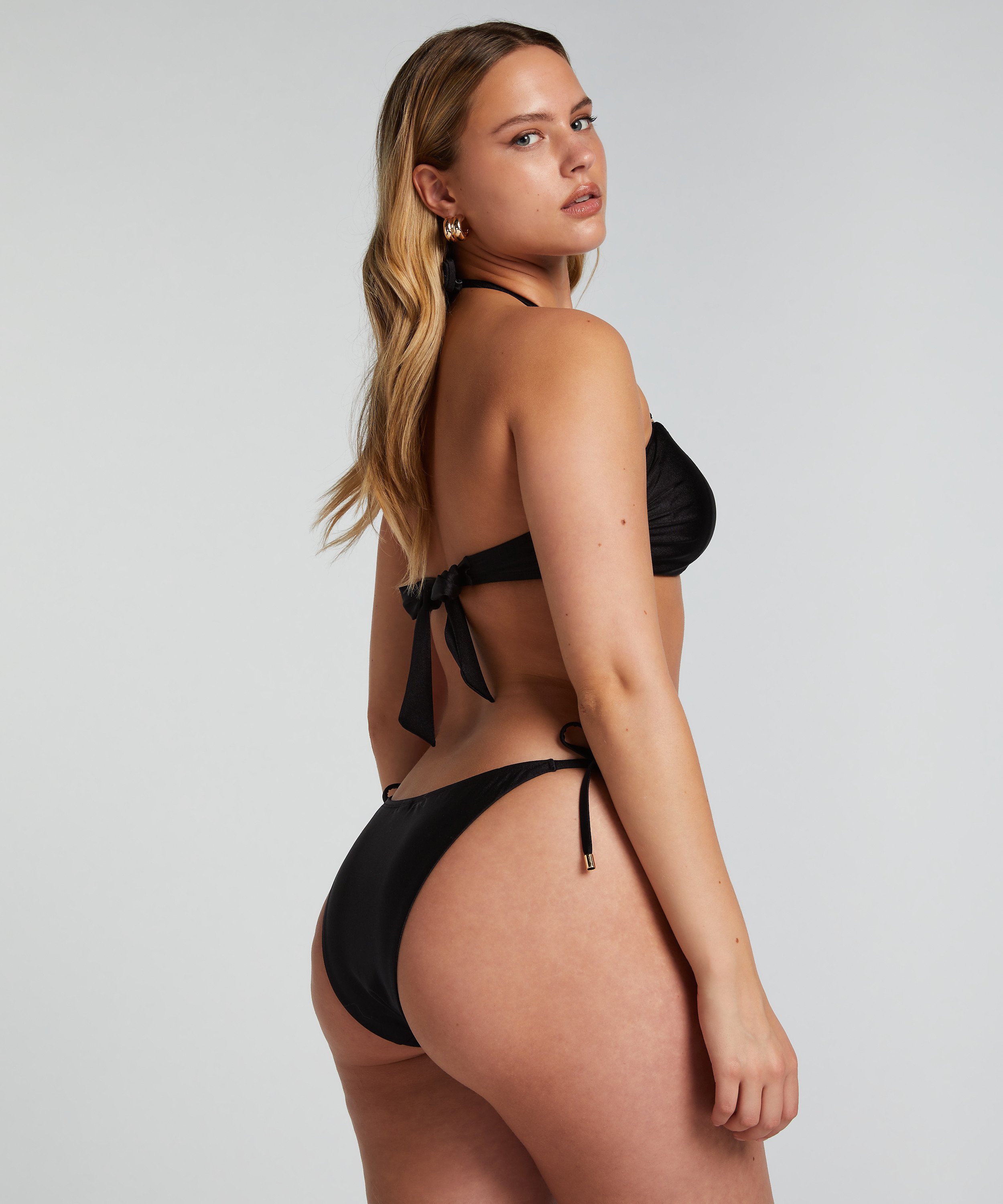 Yucatan Bandeau Bikini Top, Black, main