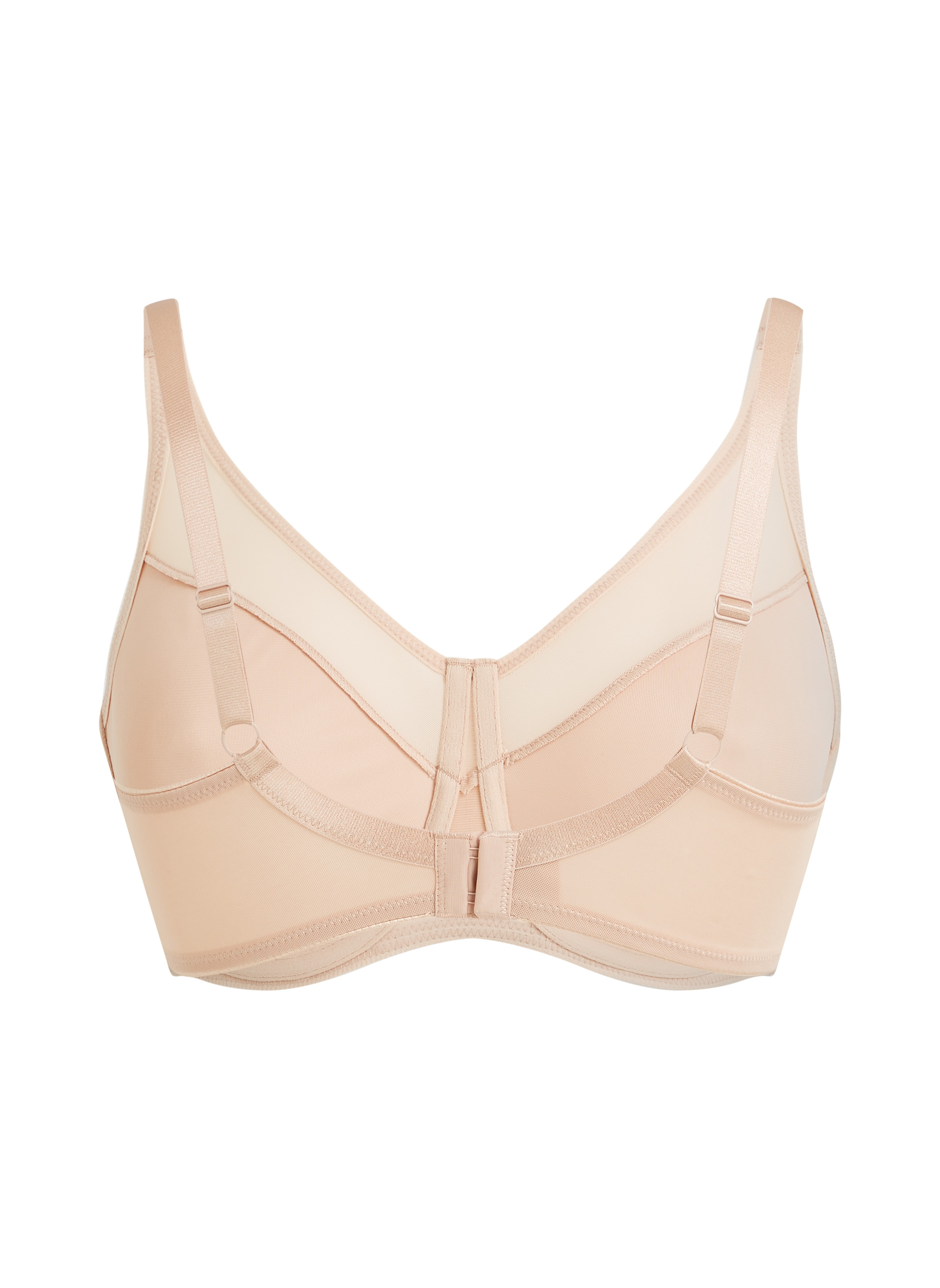 Nina Non-Padded Underwired Minimizer Bra, Beige, main