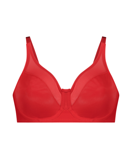 Nina Non-Padded Underwired Minimizer Bra, Red