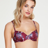 Tropic Glam non-padded underwired bikini top, Red