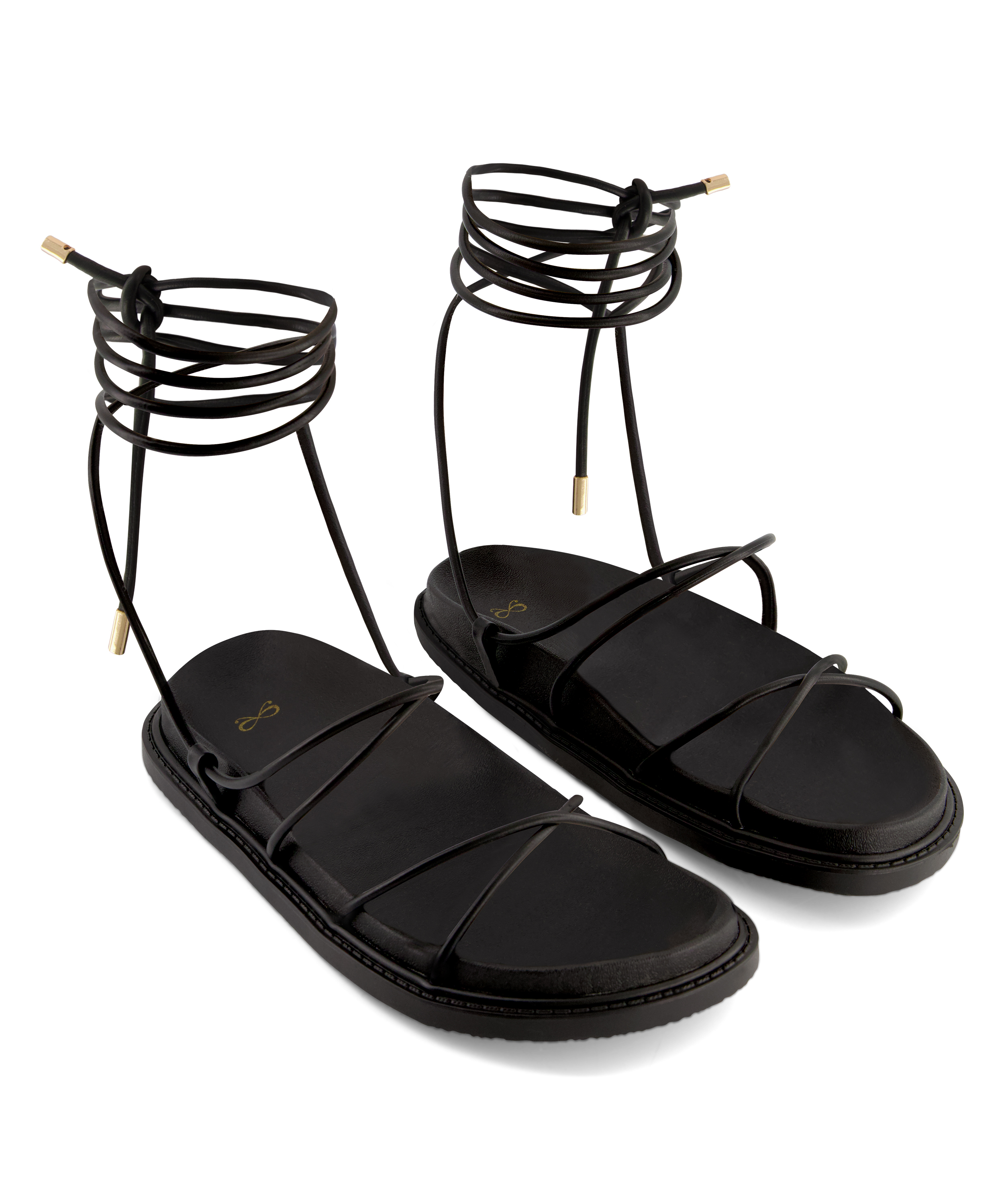 Sandals, Black, main