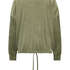 Long-sleeved Velours top, Green
