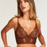 Honey Non-Padded Underwired Longline Bra, Brown
