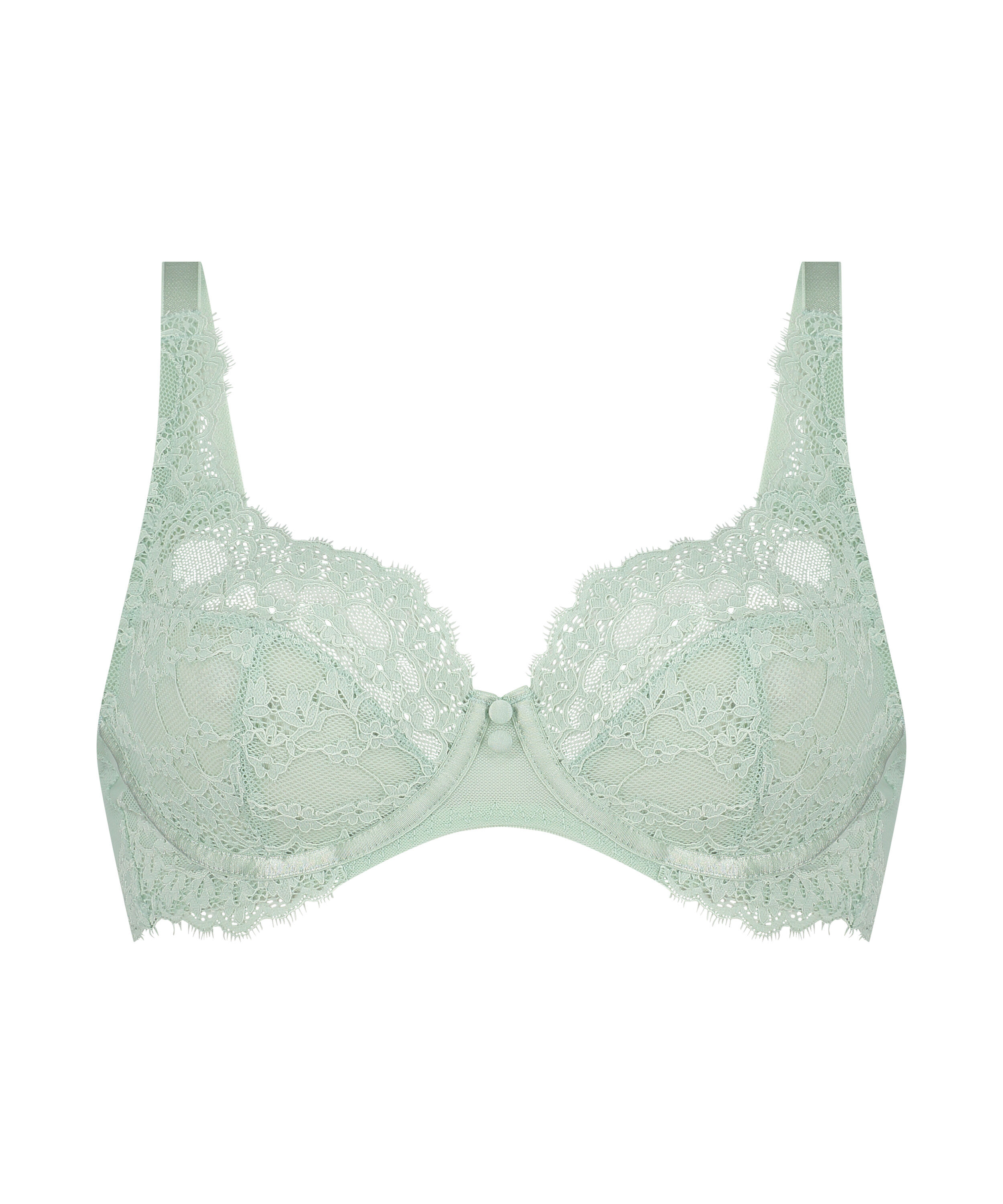 Daisy Non-Padded Underwired Bra, Green