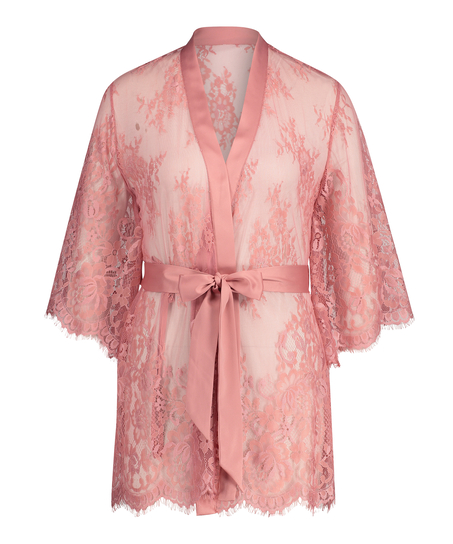 Isabelle Lace Kimono, Pink