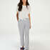 Short sleeve pyjama top in brushed jersey, White