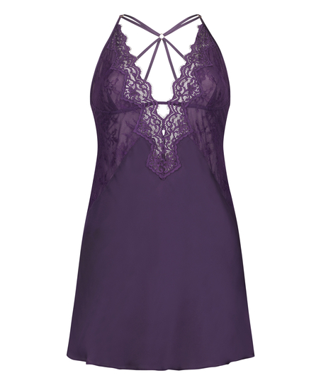 Sienna Lace Slip Dress, Red