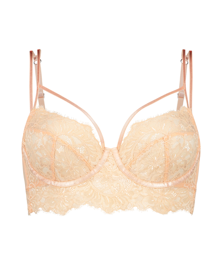 Isabella Non-Padded Underwired Longline Bra, Orange