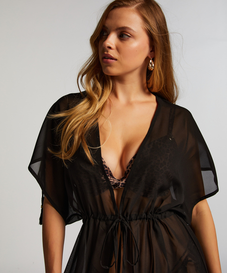 Sheer Kimono, Black