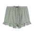 Velours Ruffle Shorts, Green