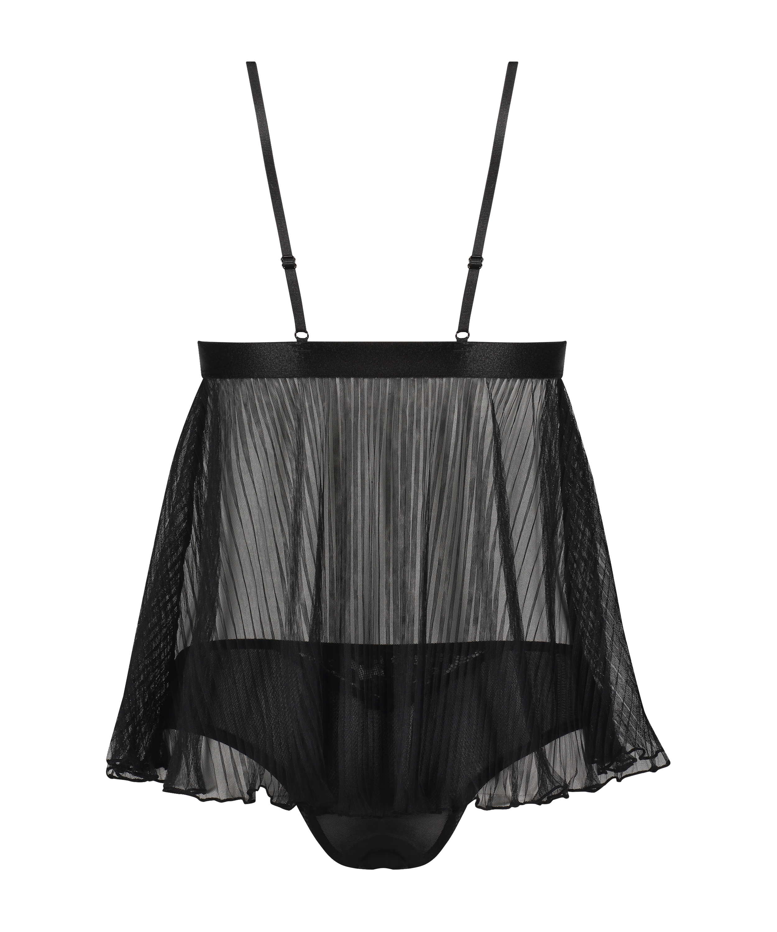 Evangelina cami set, Black, main