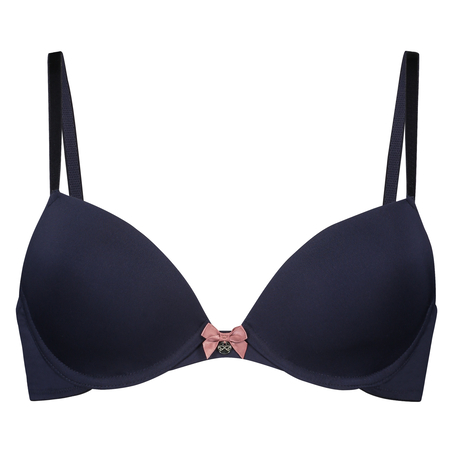 Plunge Padded Underwired Bra, Blue