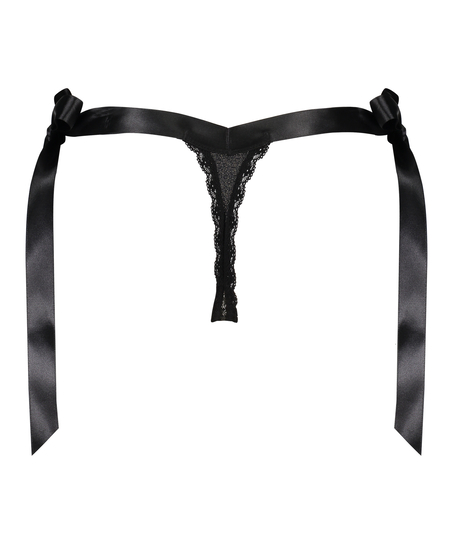 Berry Extra Low Rise Thong, Black