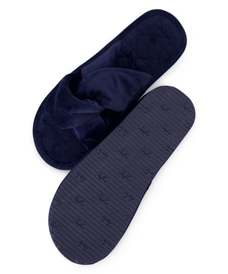 Twisted Kate slippers, Blue
