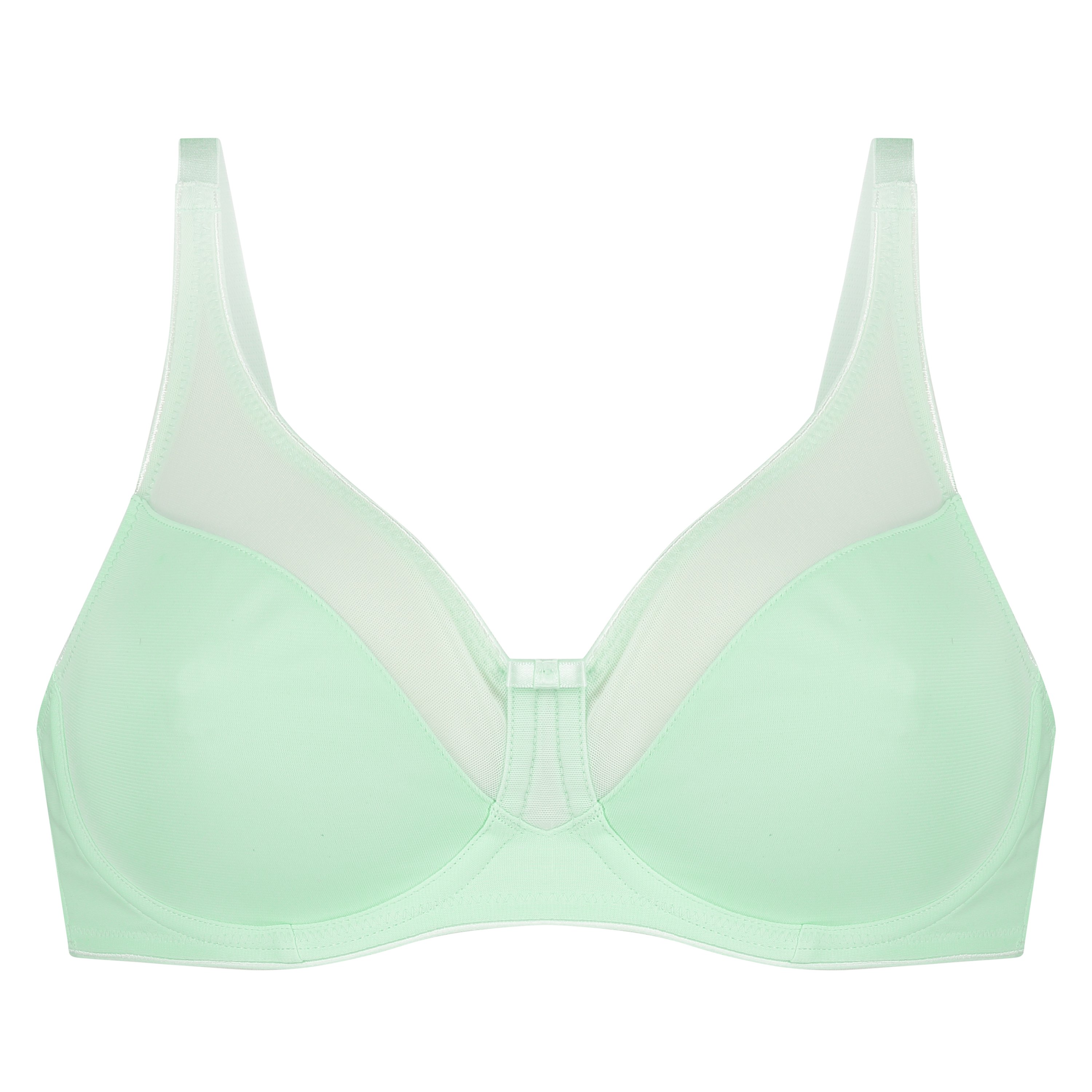 Nina Non-Padded Underwired Minimizer Bra, Green, main