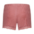 Velvet lace shorts, Pink